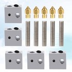  5 Stück Edelstahl-Extruder-Halsrohr und 5 Stück 0,4 mm