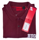 Hugo Regular Fit Men's Marron Golf Polo Shirt Short Sleeve Logo Size XXL NWT