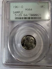 1961-D Roosevelt Dime Uncirculated Sample MS-64