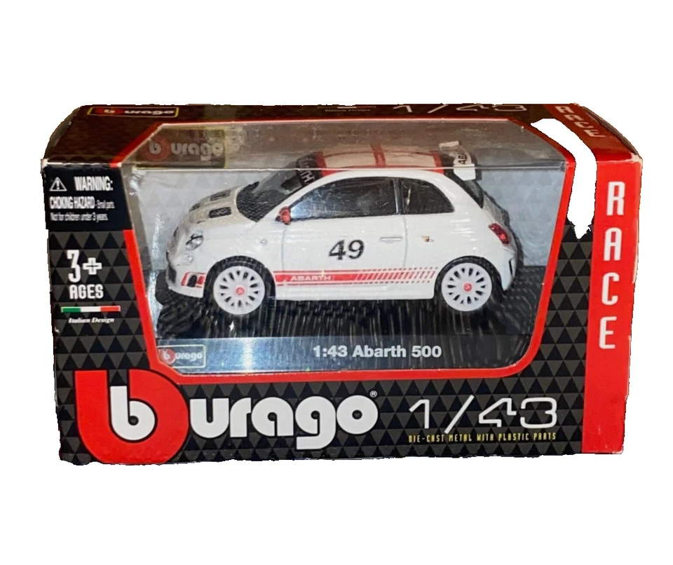 Abarth 500 Burago 1/43 — 第 3/3 张图片