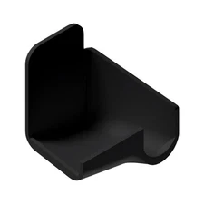 B&B Molders RV Short Right Rain Gutter Spout, Black