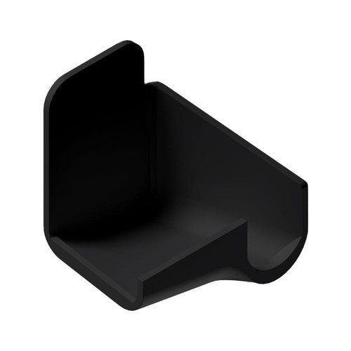 B&B Molders RV Short Right Rain Gutter Spout, Black - Picture 1 of 3