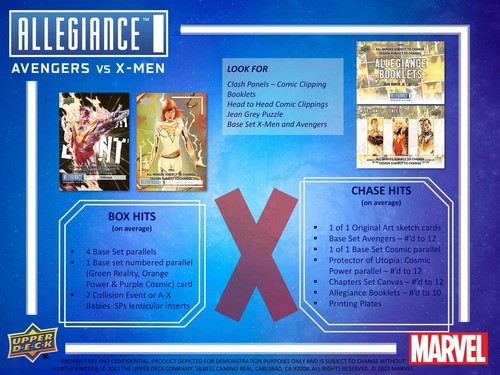 ALLEGIANCE: AVENGERS VS X-MEN HOBBY 12-BOX CASE (UPPER DECK 2023) - Picture 11 of 11