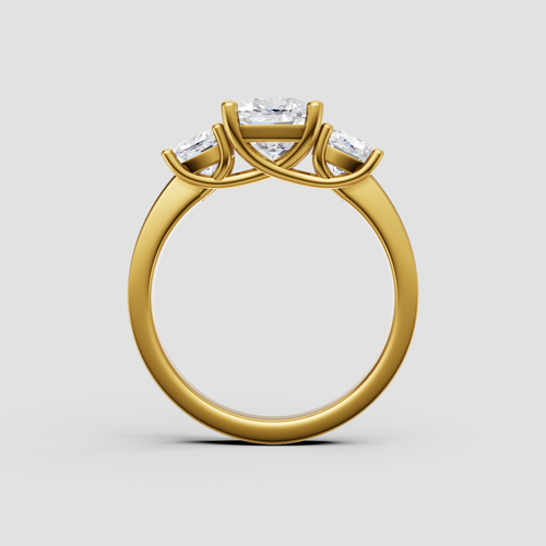 2.00ct Lab-Grown Diamond Ring | Cushion Cut 3-Stone | DEF VVS1 | IGI Certified - Picture 30 of 56