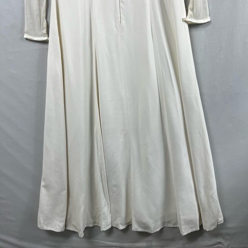 Scott McClintock Maxi Dress Womens 12 Sheath Ivory Wedding Gown Lace - Picture 7 of 21
