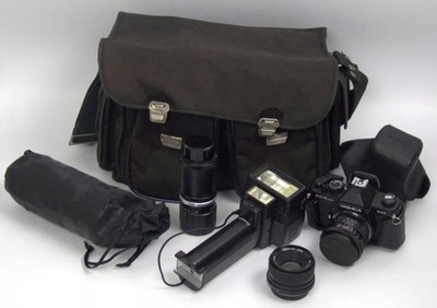 YASHIKA FX3 - SUPER 2000 MIT BETRIEBSANLEITUNG, UTENSILIENTASCHE MIT TRAGEGURT,
