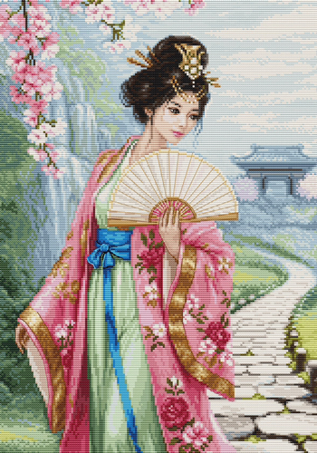 The Song of Cherry Blossoms Stitch Kit ~ Luca S - Picture 1 of 2