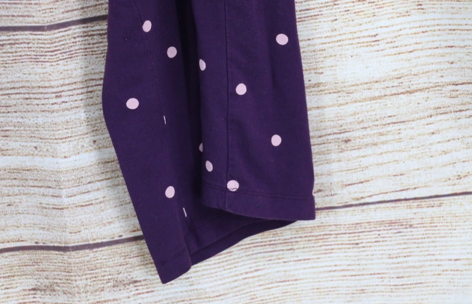 Alfani Intimates Womens Size Large Pull On Polka Dot Pajama Pants Purple Plum - Image 3 of 4