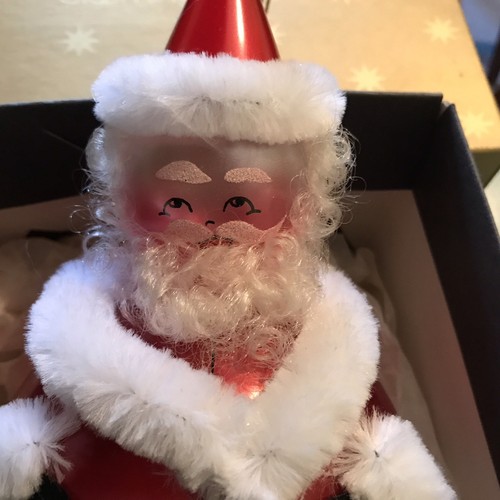 Vintage Large Santa Claus Ornament Made In Italy De Carlini - Picture 2 of 10