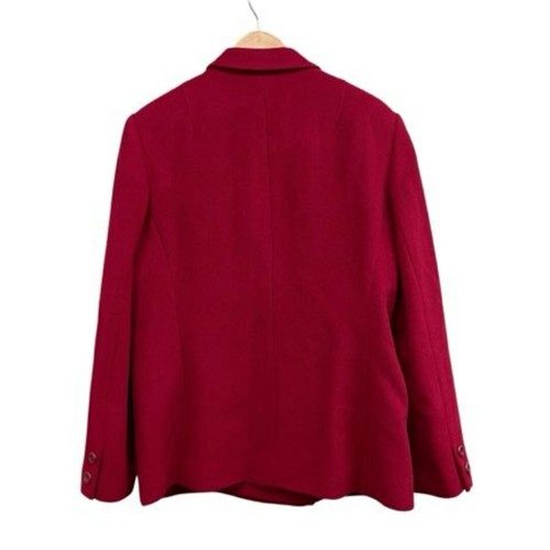 Hisashi Hosono double jacket blazer coat angora blend wool red size 11 Used c082 - Picture 4 of 8
