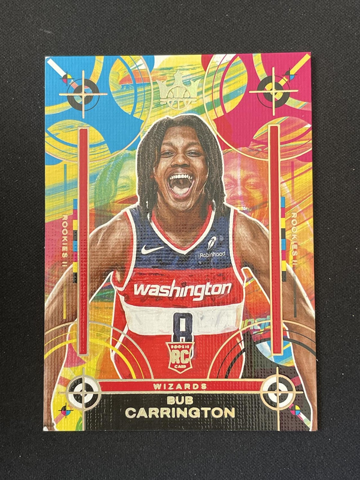 Bub Carrington 2024-25 Panini Court Kings Rookies II Level 2 RC Wizards #155