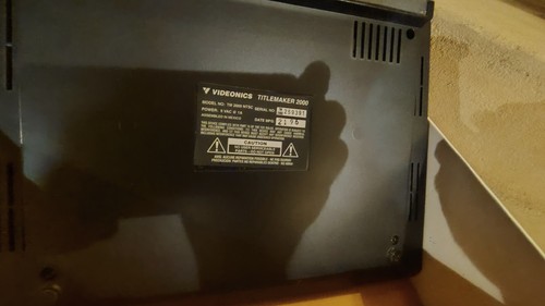 VTG Videonics Video Titlemaker 2000 Model TM 2000 NTSC w/Power Supply Powers On - Picture 5 of 5