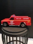Vintage 1974 Hot Wheels Red Paramedic EMERGENCY SQUAD Unit Fire Truck Hong Kong