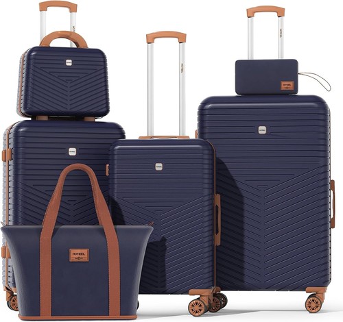 Luggage Sets 4/6 Piece, ABS+PC Hard Shell Suitcases + Wheels, TSA Lock+Carry on! - Bild 22 von 53