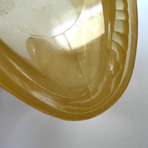 Vtg Regaline Lucite Swan Figurine Container Honey Colored Plastic #431 USA 5.5" - Picture 2 of 10