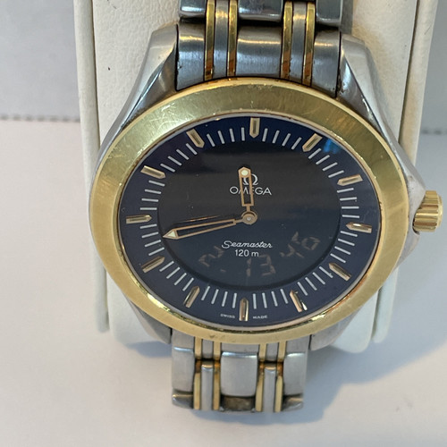 Reloj Omega Seamaster Hombre 120 Multifunción 18K/SS Cuarzo De Colección - Imagen 3 de 14