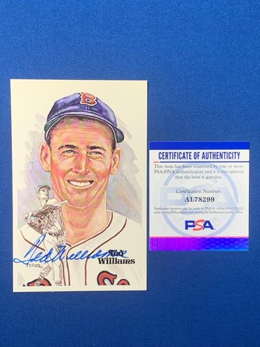 Ted Williams Autographed Perez Steele PC 4x AL HR Leader BOSTON RED SOX PSA DNA - Picture 4 of 4