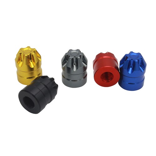 CNC Universal Motorcycle Valve Core Cap Tires Gas Nozzle Cover Aerated Mouth Cup - Picture 3 of 17