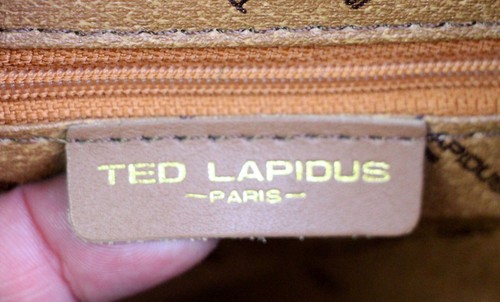 TED LAPIDUS GEPRÄGTES BRAUNES LEDER REISSVERSCHLUSS 19" REISE FITNESSSTUDIO TRAGEN ALLE SCHULTERTASCHE - Bild 11 von 16