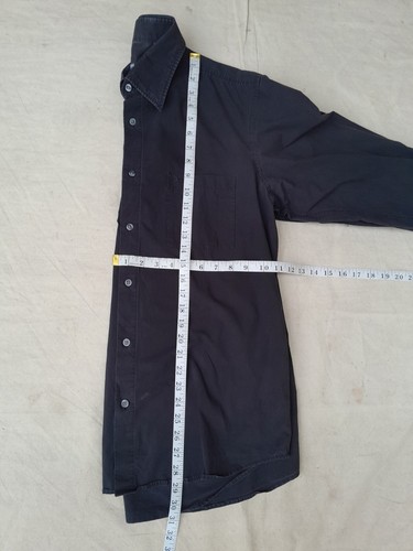 Boss Hugo Boss Shirt Mens Large Black Embroidered Pocket Logo 100% Cotton - Picture 5 of 10