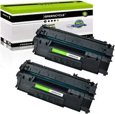 2PK BK Q7553A Toner Cartridge For HP LaserJet P2015N P2015X P2015dn M2727nf MFP