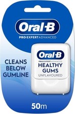 Oral-B Pro-Expert Advanced Waxed Dental Floss - Healthy Gums - Unflavoured 50m