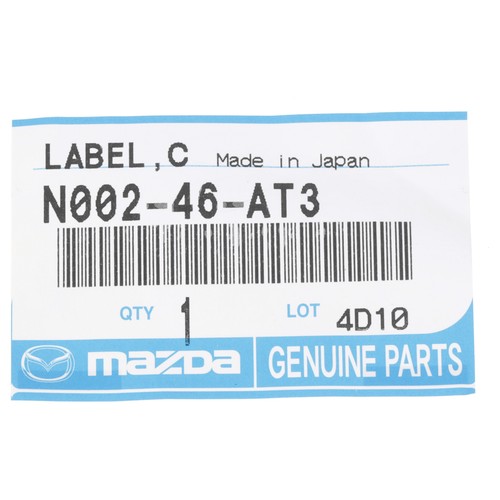 NEW OEM GENUINE Mazda 1991-1997 2001-2003 Miata Protege Change Label N002-46-AT3 - Picture 3 of 3
