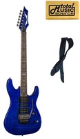 Dean Custom 380 Floyd Electric Guitar, Free Guitar Strap, Trans Blue, C380f Tbl on sale Dean Custom 380 Floyd Electric Guitar, Free Guitar Strap, Trans Blue, C380f Tbl on sale
