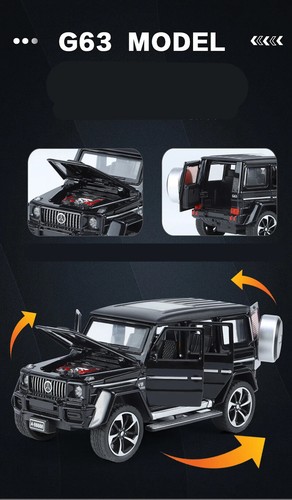 1:24 Mercedes-Benz G63 G65 Diecast Coche Modelo Simulación Sonido y Luz Regalo Niños - Imagen 14 de 28