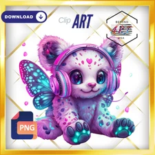  The Baby Butterfly Cub with a Bold Twist - Digital Download Clip Art #43