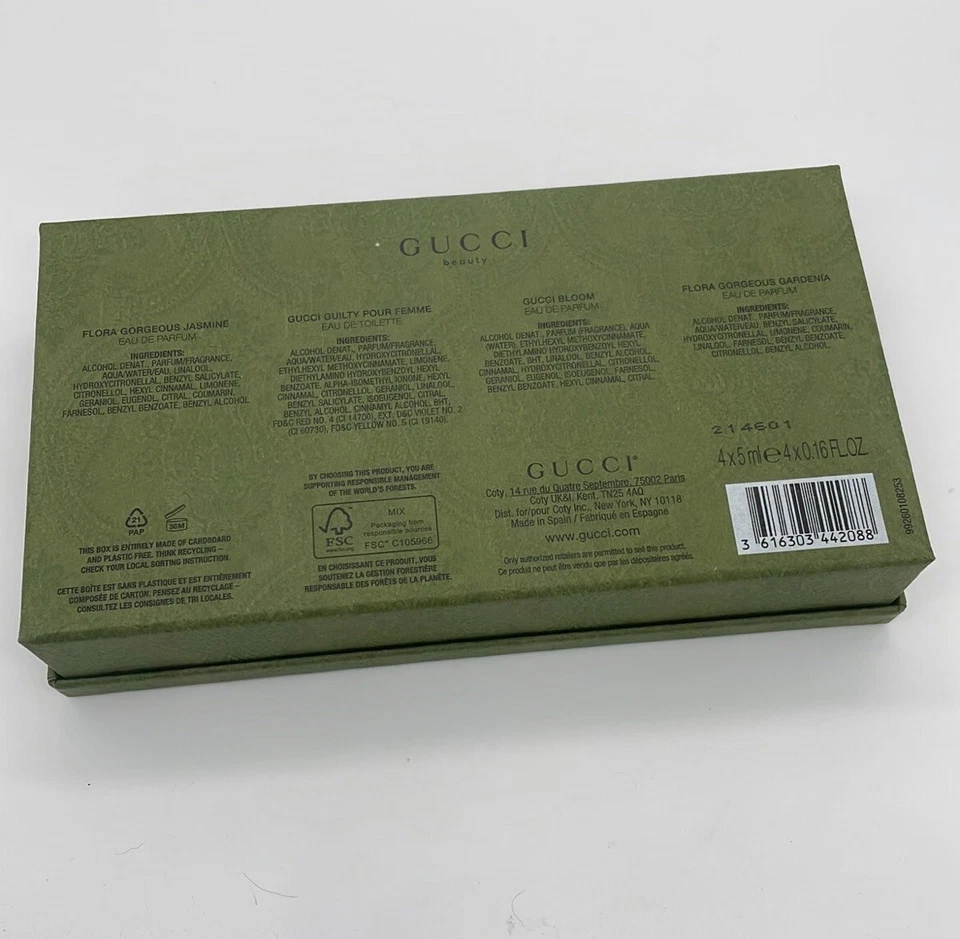 JUEGO DE 4 PERFUMES EN MINIATURA GUCCI BEAUTY Foto 3 de 3