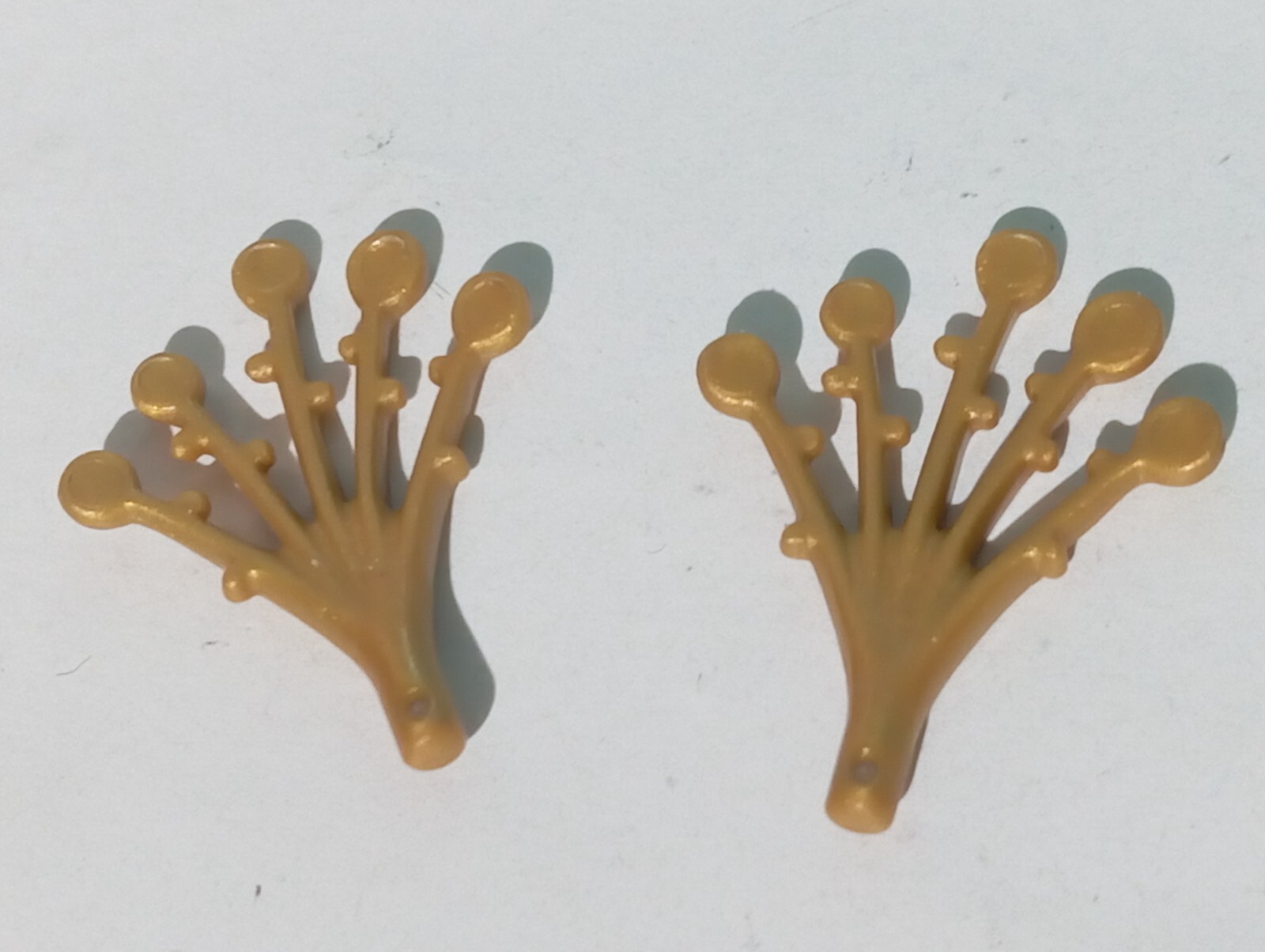 PLAYMOBIL X2 PLUMA DORADA PAVO EGIPCIO TURBANTE SARRACENO REYES MAGOS REY MAGO