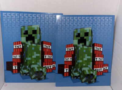 Innovative Design Minecraft Folders. New Hole Punch Folders 2 Pockets New Lot 2 | eBay UK