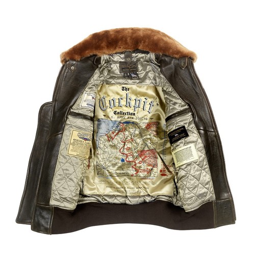 COCKPIT USA U.S. NAVY LAMBSKIN G-1 FLIGHT JACKET BLACK, BROWN G1 USA Z201035M - Picture 13 of 18