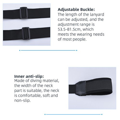 Controller Adjustable Neck Lanyard Strap For DJI Mavic 2/ Air 2S/ Mini 3 Pro - Picture 5 of 11