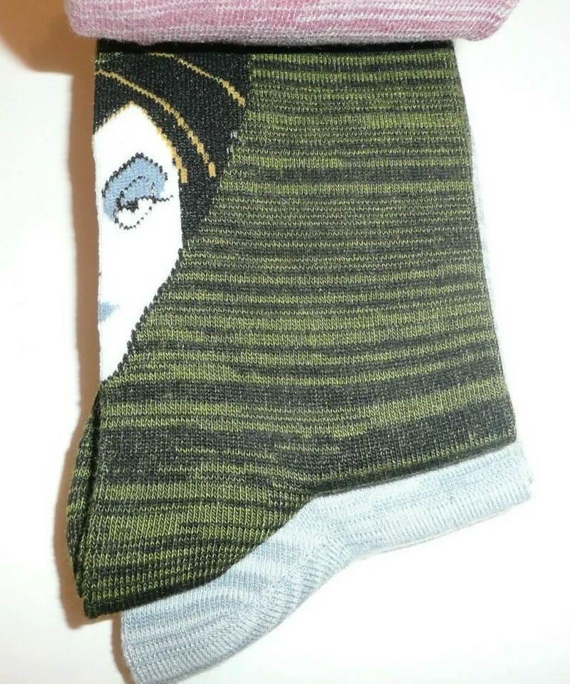 Disney Villains Crew Socks 4 Pairs Ursula Cruella Maleficent Evil Queen Lacy Top - Image 3 of 4