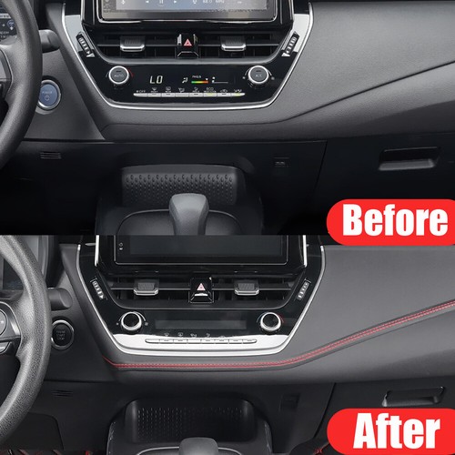 2m Red PU Leather Decor Line Strip For Car Door Dashboard Strip Auto Accessories - Picture 4 of 9
