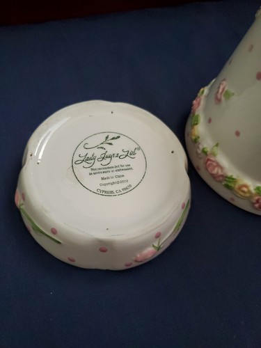 Lady Jayme Ltd. 2002 maceta 2 piezas taza de té de café rosa té rosa - Imagen 4 de 10
