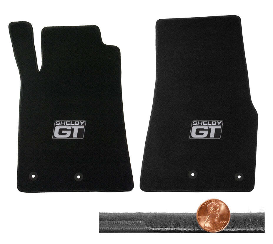 2013 2014 Shelby Mustang 2pc Black Velourtex Floor Mats Shelby GT Logos eBay
