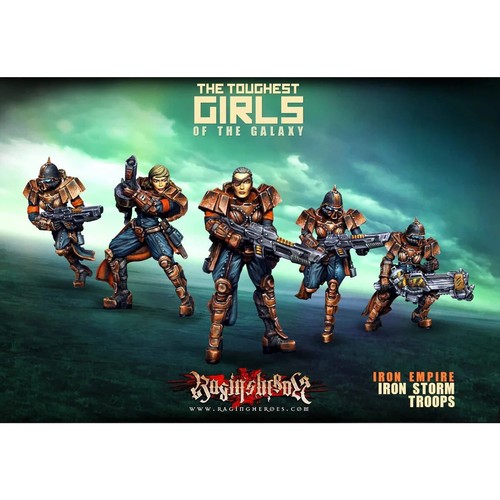 Raging Heroes Iron Empire Von Stroheim's Strike Force Female Characters 28mm - Bild 11 von 13