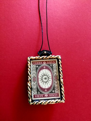alchemy witchcraft talisman magic occult pagan jewelry pendant 4 elements amulet - Picture 6 of 24