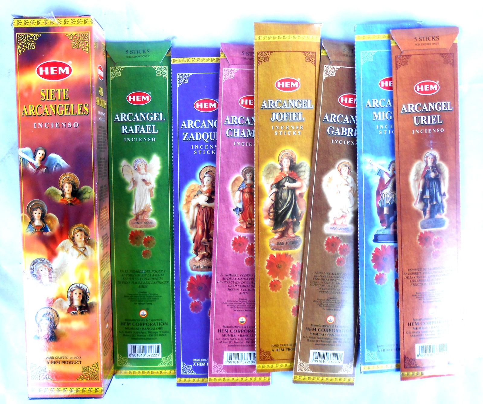 SEVEN ARCÁNGEL von HEM 20 Räucherstäbchen Original Indien