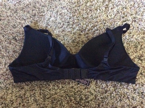 Victoria’s Secret Bra 32A T Shirt Lightly Lined Wireless Black VGUC - Picture 2 of 10