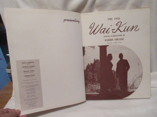 1948 Hardin College Wichita Falls, TX Wai-Kun Yearbook - Picture 3 of 4