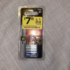 Master Lock Outdoor Padlock with 2 Keys, ( 7KAD) Code P518