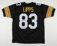 Louis Lipps Signed Pittsburgh Steeler Jersey Inscribed 