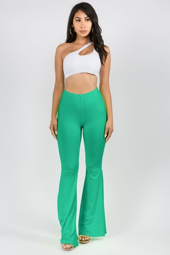 Women's Fashion Boho Print Colorful Comfy Bell Bottom Stretchy Flare Pants - Picture 11 of 154