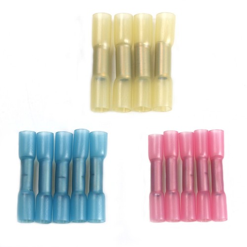 100pcs Heat Shrink Butt Electrical Wire Connectors Crimp Insulated Terminals - Picture 3 of 10
