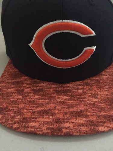 New Era Chicago Bears Navy Orange 9Fifty Strap Back Snapback NFL Rare - Bild 2 von 5