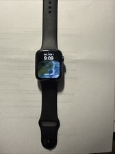 Apple Watch Series 6 44mm Black Aluminum Case with Black Sport Band -...